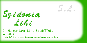 szidonia lihi business card